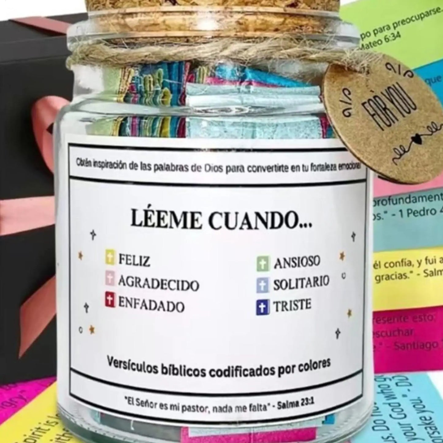 Bendis™ Frasco Con Versículos Bíblicos